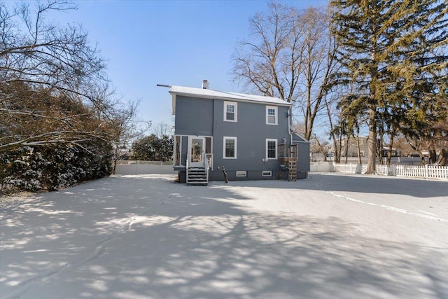 view of rear view of property