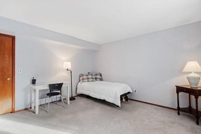 bedroom featuring carpet flooring