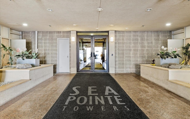 reception area with french doors