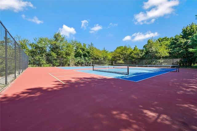 view of tennis court