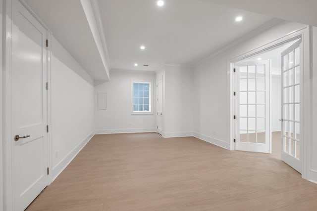 85 Dorchester Dr, Manhasset, NY 11030 - additional living space with light wood-style flooring, baseboards, and recessed lighting
