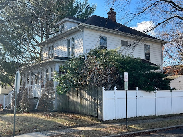 view of home's exterior