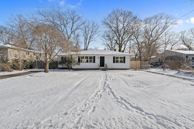 view of ranch-style house