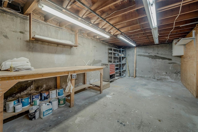 view of basement