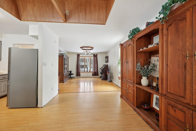 interior space featuring light wood-type flooring