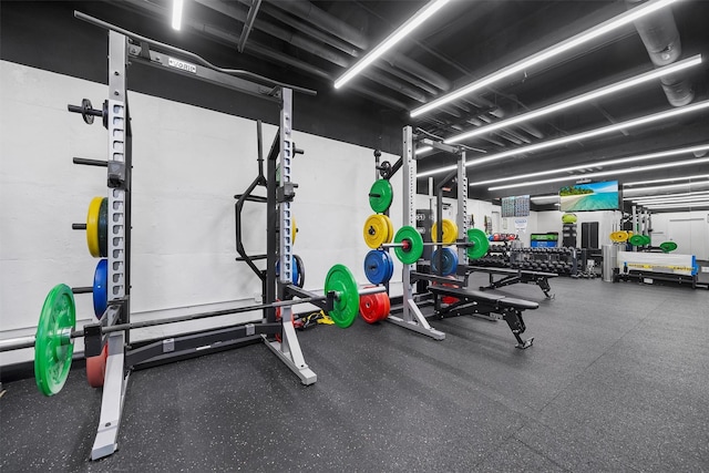 view of exercise room