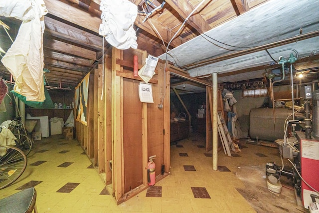 view of basement