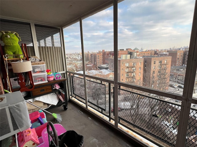 view of sunroom / solarium