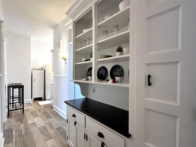 interior space featuring light hardwood / wood-style flooring