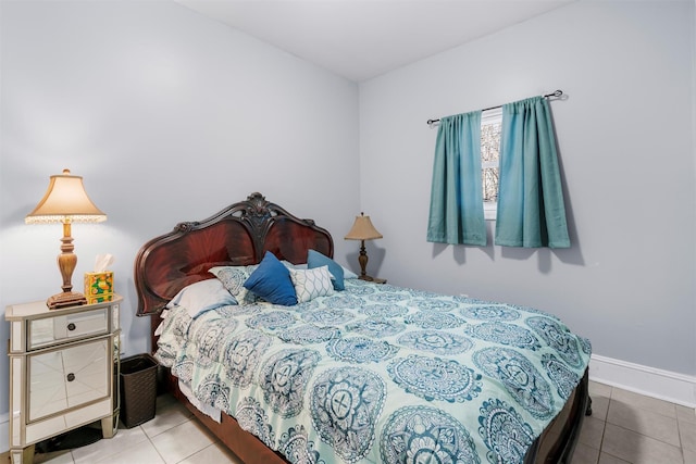 view of tiled bedroom