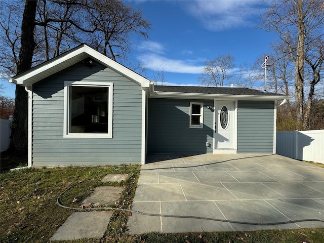 view of rear view of property