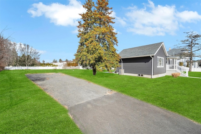 exterior space with fence