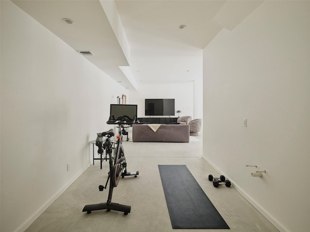 view of workout room