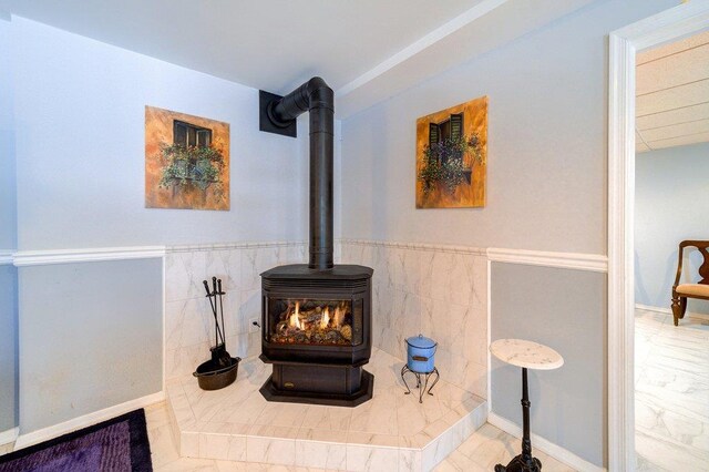 161 Barker Rd, Glen Spey, NY 12737 - detailed view of a wood stove