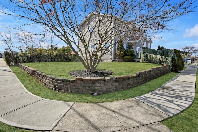 exterior space featuring a yard