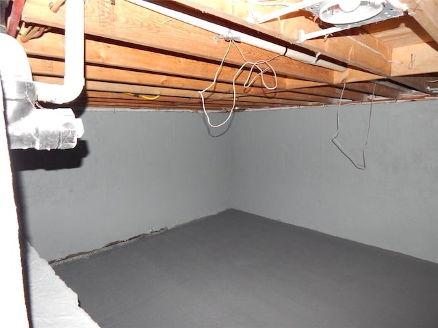 view of basement