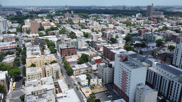 drone / aerial view featuring a view of city