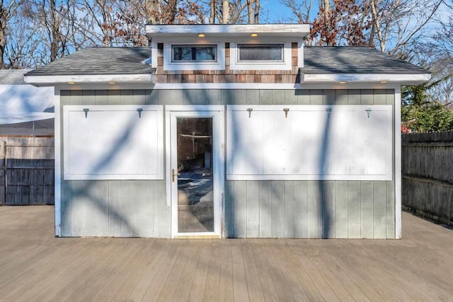 view of outbuilding