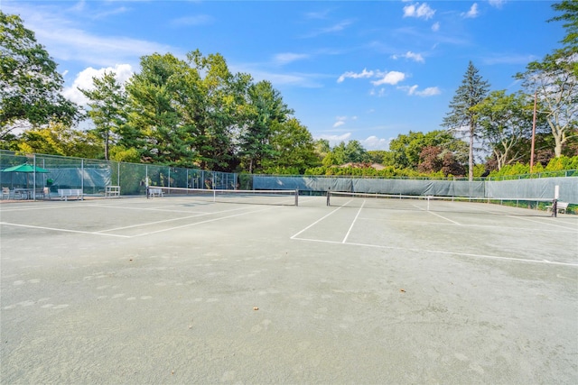 view of sport court