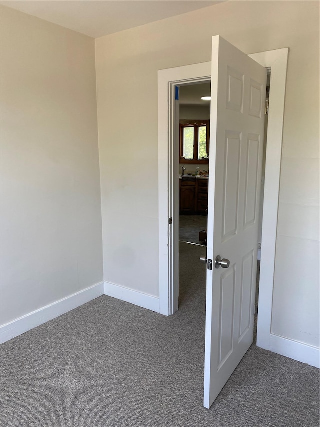 view of carpeted empty room