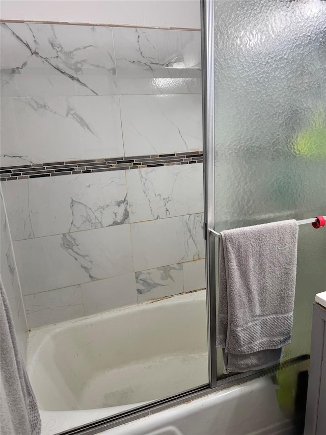 153-25 88th St Unit 5H, Howard Beach, NY 11414 - bathroom featuring shower / bath combination with glass door and vanity