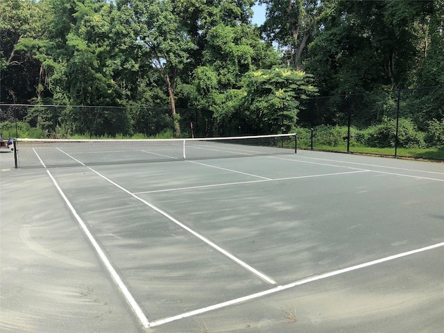 view of tennis court