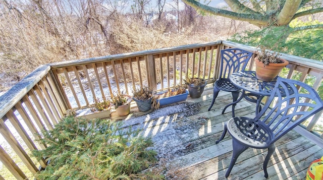 view of wooden terrace