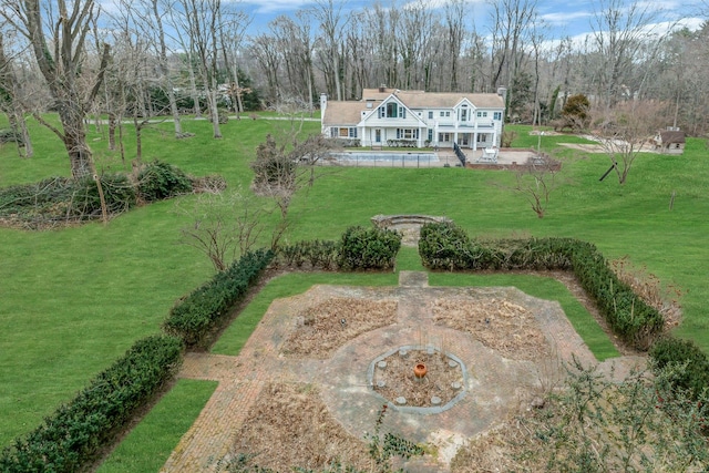 birds eye view of property