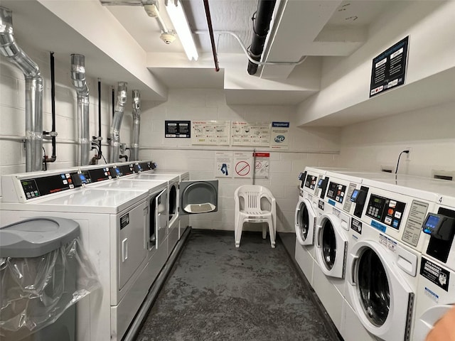 laundry area featuring washer and dryer