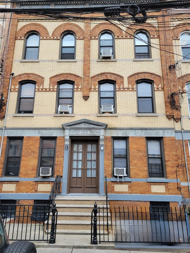 view of building exterior featuring cooling unit