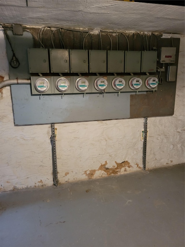 utility room featuring electric panel