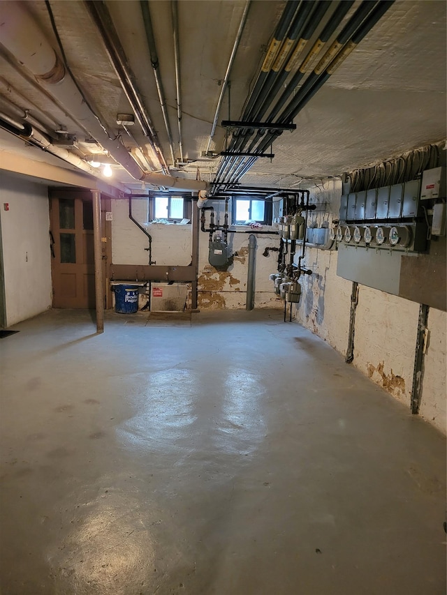 view of basement