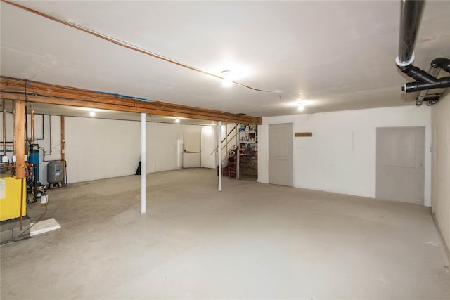 view of basement