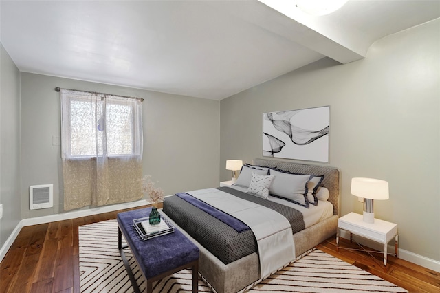 bedroom featuring hardwood / wood-style flooring