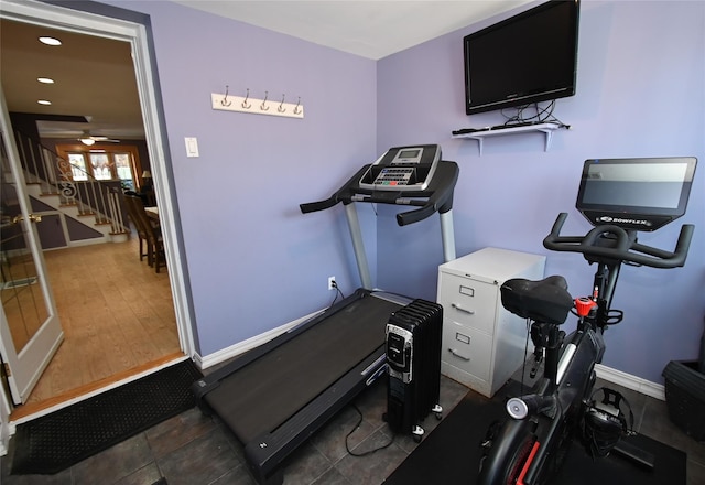 view of exercise room