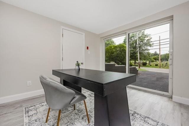 122 Vernon Valley Rd, East Northport, NY 11731 - office space featuring baseboards and light wood-style floors
