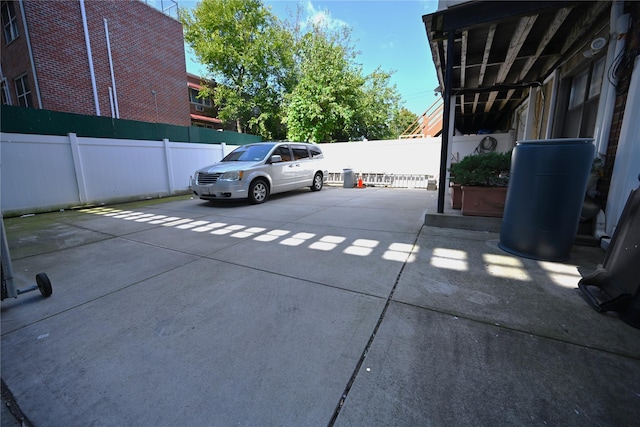 view of parking / parking lot