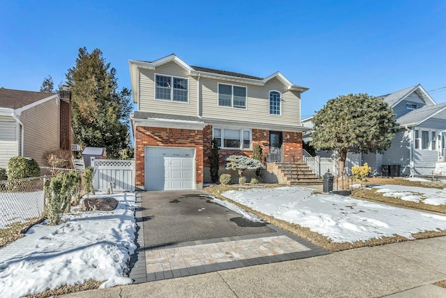 front facade featuring a garage