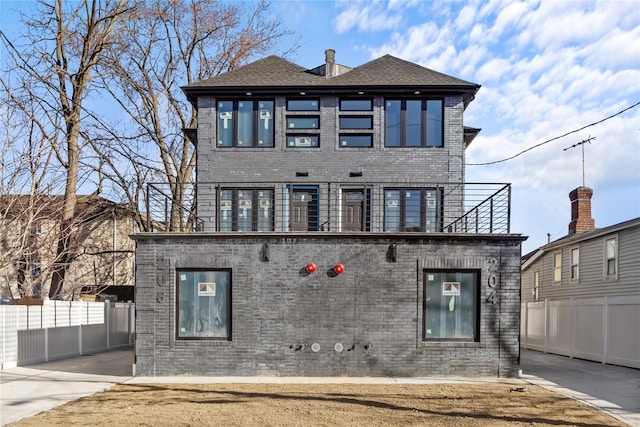 view of rear view of property