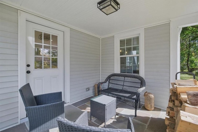 view of patio with outdoor lounge area