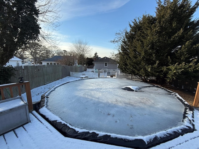 view of snowy yard