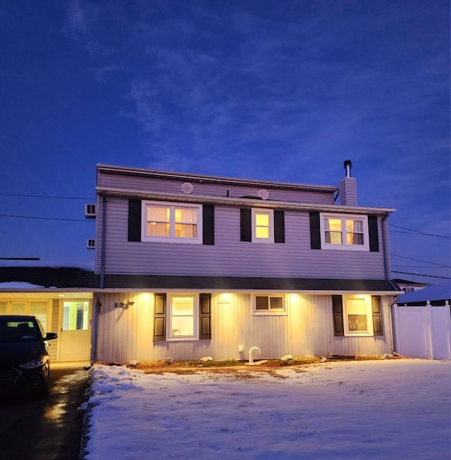 view of front of home