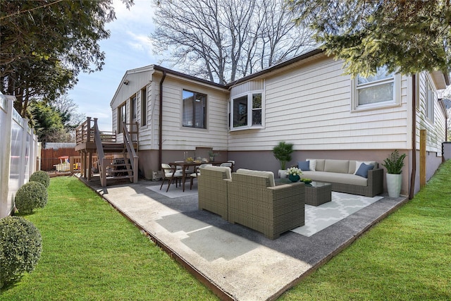 view of patio / terrace with outdoor lounge area