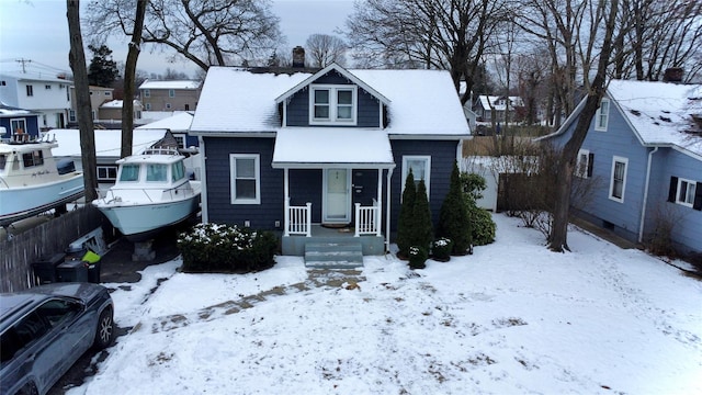 view of front of property