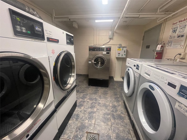 laundry room with washer and dryer