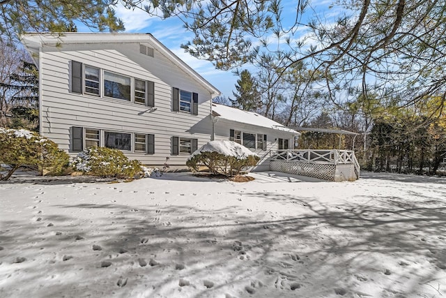 view of front of home