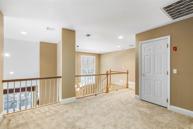 view of carpeted empty room