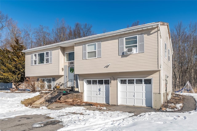 split foyer home with a garage