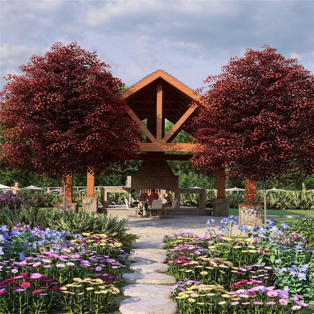 197 Wheeler Rd, Florida, NY 10921 - surrounding community featuring a gazebo and a patio