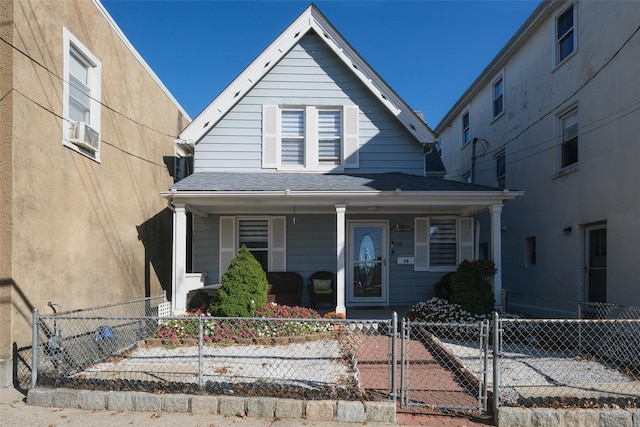 view of front of home with a porch